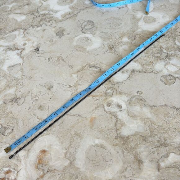 Black Stainless Steel Ring & Matching 20” Chain - Picture 7 of 7